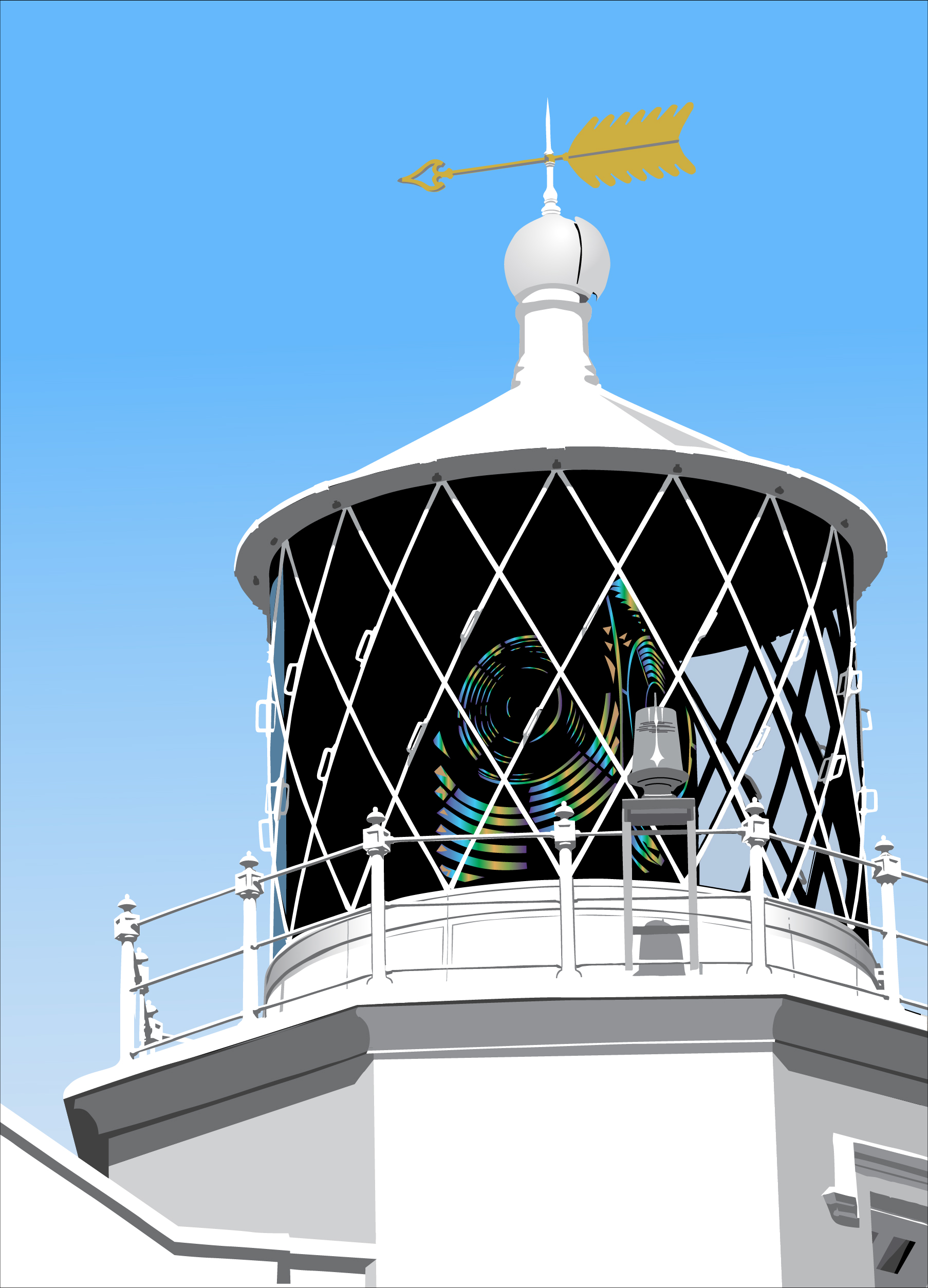 Lizard lighthouse lantern room