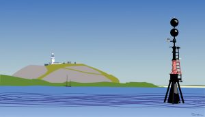 Round Island Lighthouse, Isles of Scilly, Cornwall, UK